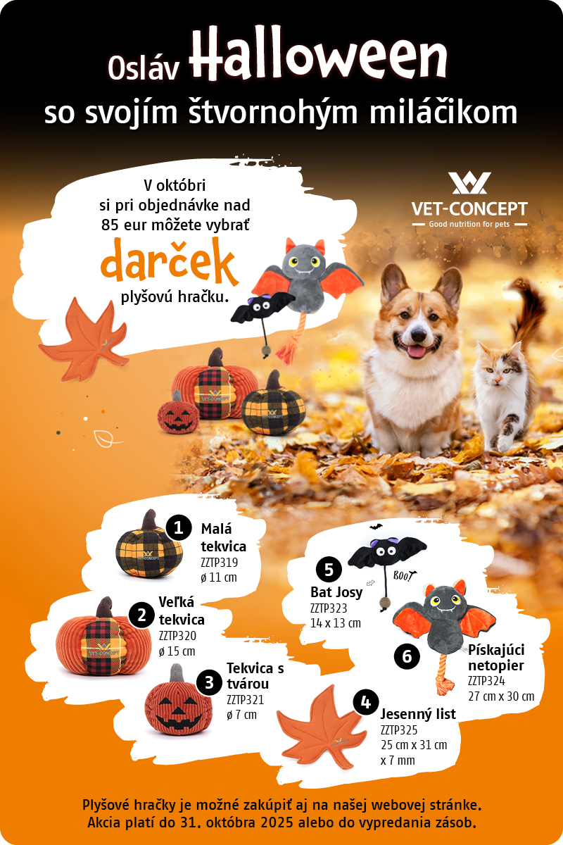 Halloweensky darček – plyšová hračka ku každej objednávke nad 75 EUR